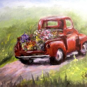 Spring Truck Haulin' Flowers - Painting Tutorial