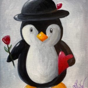 Heart Penguin - Painting Tutorial