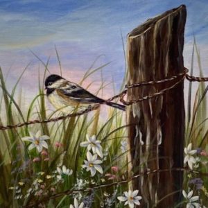Springtime Chickadee - Painting Tutorial