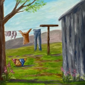 Clothes on the Line - Painting Tutorial