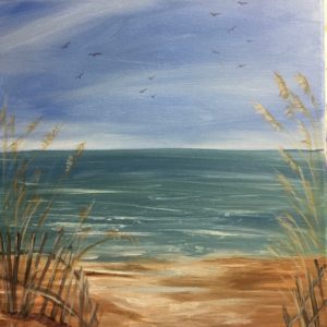 At the Beach - Painting Tutorial