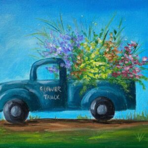 Spring Truck Green-Blue - Painting Tutorial