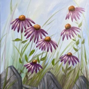 Purple Coneflowers - Painting Tutorial