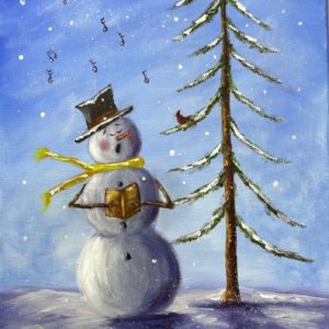 Caroling Snowman - Painting Tutorial