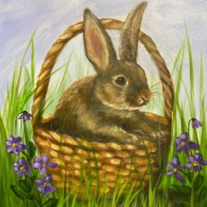Bunny in a Basket - Painting Tutorial