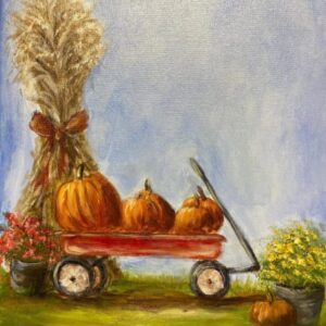 Fall Red Wagon - Painting Tutorial