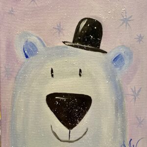 Winter Polar Bear - Kids Painting Tutorial