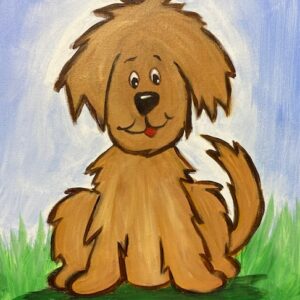 Fluffy Puppy - Kids Painting Tutorial