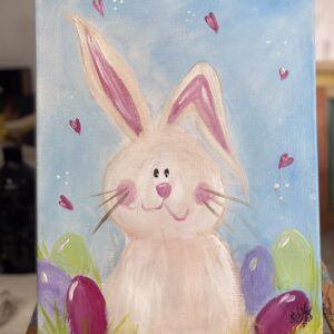 Bunny Hiding Eggs - Kids Painting Party | Saturday | 3-7-2026 | 11:00 am - 12:30 pm