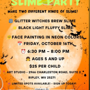 GLOW - Kids Slime Party | FRIDAY | 10-16-2026 | 6:30 pm - 8:00 pm